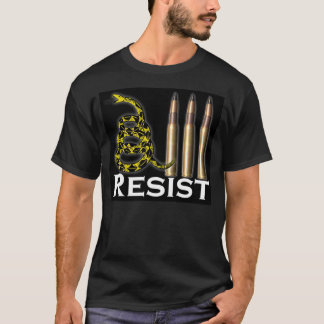 Camiseta Resista el negro perforante de blindaje de 30,06