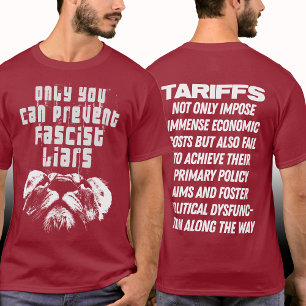Camiseta Resista fascista culpa a aranceles por contraataqu
