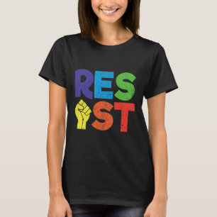 Camiseta Resista Gay Lgbt Regalo De Apoyo Comunitario Para 