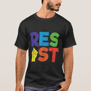 Camiseta Resista Gay Lgbt Regalo De Apoyo Comunitario Para 