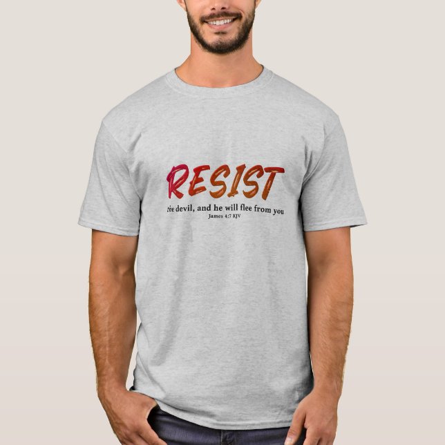 Camiseta Resiste al Diablo (Anverso)