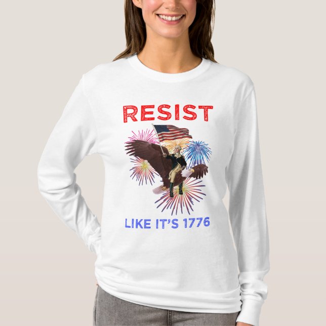 Camiseta Resiste Como Si Fuera 1776 (Anverso)
