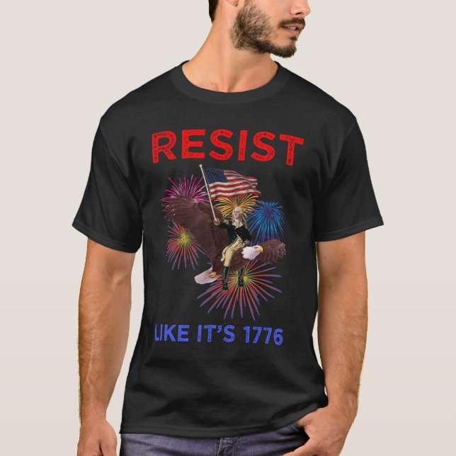 Camiseta Resiste Como Si Fuera 1776 (Anverso)