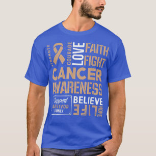 Camiseta Resistencia al cáncer infantil, valentía y fe 1158
