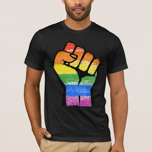 Camiseta Resistencia al Orgullo LGBT (Anverso)