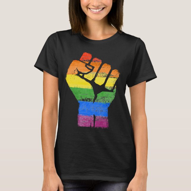 Camiseta Resistencia al orgullo LGBT (Anverso)