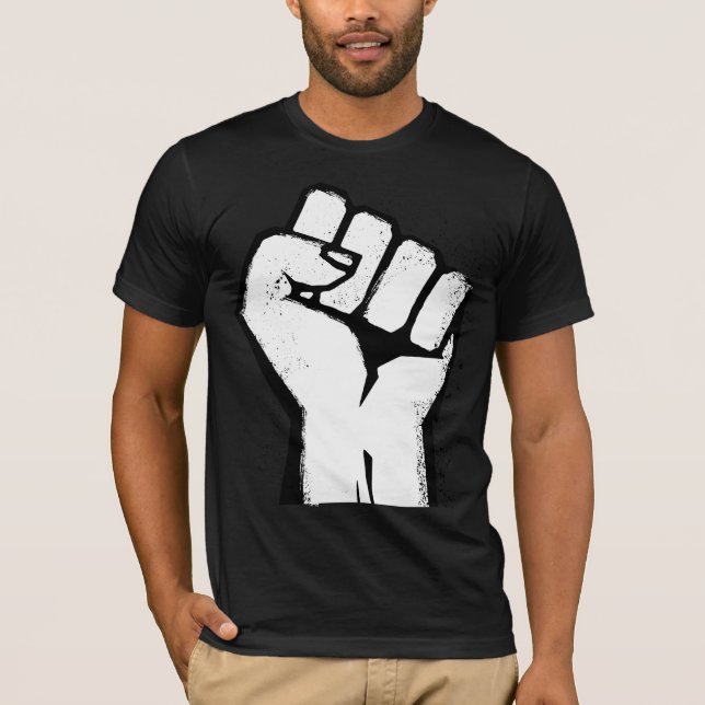 Camiseta Resistencia al puño blanco (Anverso)