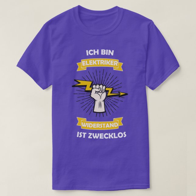 Camiseta Resistencia eléctrica inútil (Diseño del anverso)