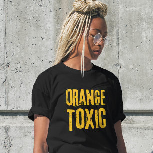 Camiseta Resistencia Política Unit Trump Tóxico Naranja