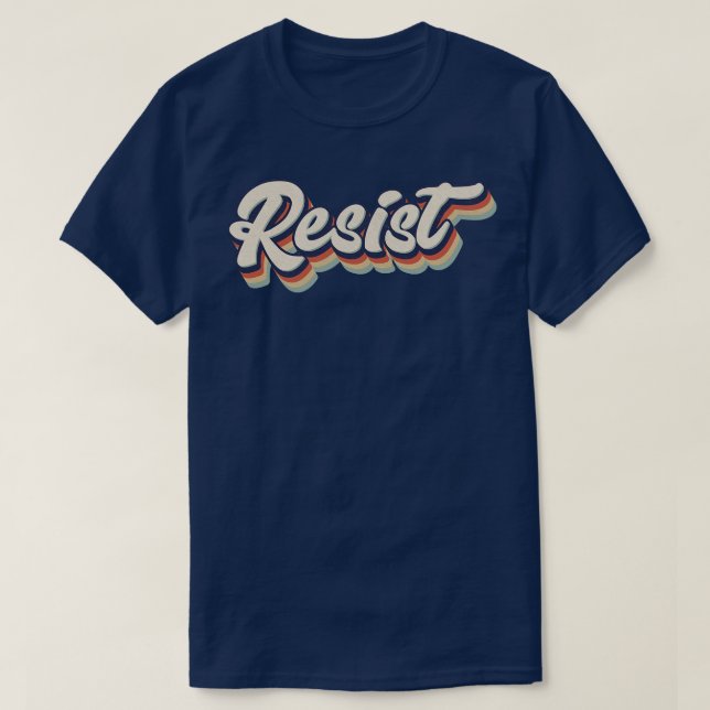 Camiseta Resistencia retro vintage (Diseño del anverso)