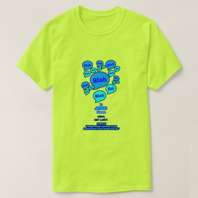 Camiseta Resistid al diablo - Logo Azul - (Diseño del anverso)