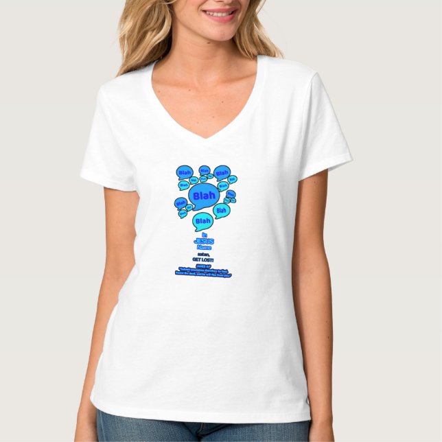 Camiseta Resistid al diablo - Logo Azul - (Anverso)