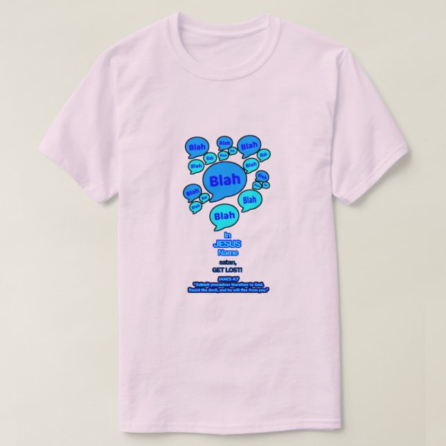 Camiseta Resistid al diablo - Logo Azul - (Diseño del anverso)