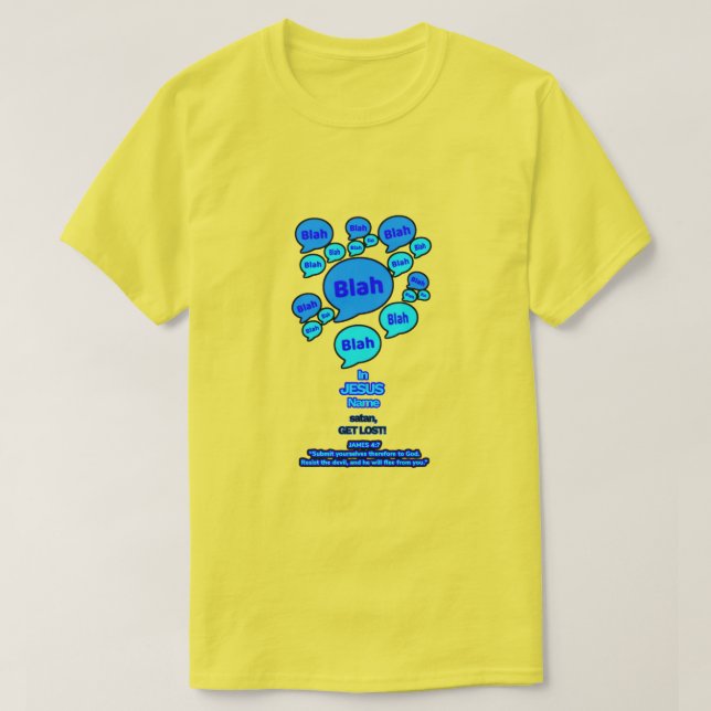 Camiseta Resistid al diablo - Logo Azul - (Diseño del anverso)
