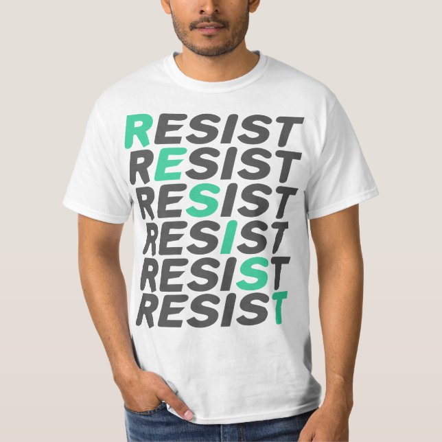 Camiseta Resistir a la oposición a Trump (Anverso)