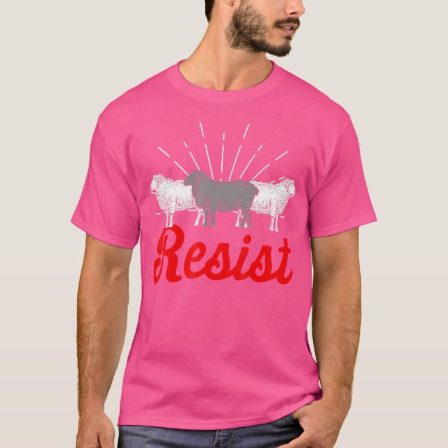 Camiseta Resistir a los pastores de oveja (Anverso)