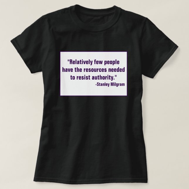 Camiseta Resistir a negarse a obedecer a desobedecer al ant (Diseño del anverso)