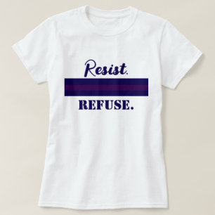 Camiseta Resistir a negarse a obedecer al antiautoritario d
