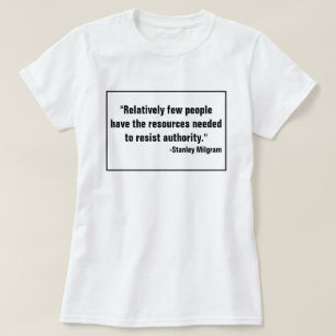 Camiseta Resistir a negarse a obedecer al antiautoritario d