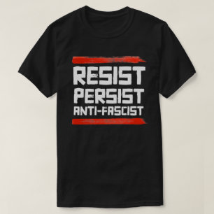 CAMISETA RESISTIR A PERSISTIR ANTIFASCISTA