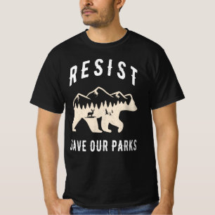 Camiseta Resistir a salvar nuestros parques Alt US National