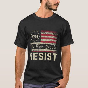 Camiseta Resistir a Trump protestar contra la bandera polít