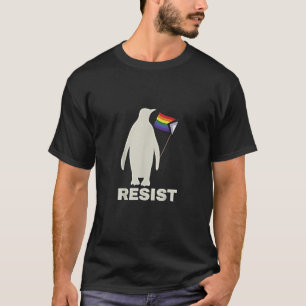 Camiseta Resistir al pingüino contra las tarifas LGBT contr