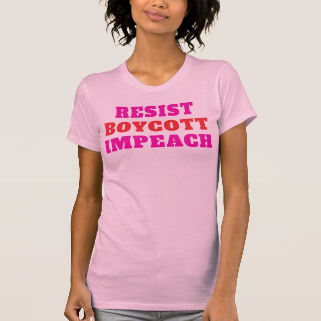 Camiseta Resistir Boicot Impeachment  (Anverso)