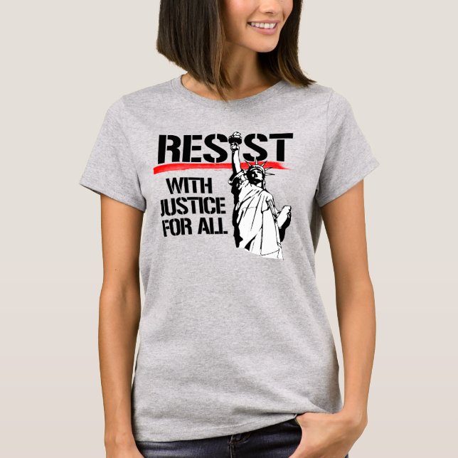 CAMISETA RESISTIR CON JUSTICIA PARA TODOS (Anverso)