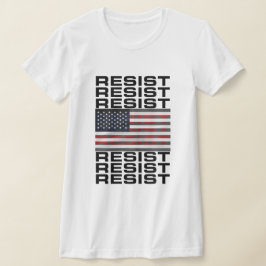 Camiseta Resistir con la bandera estadounidense