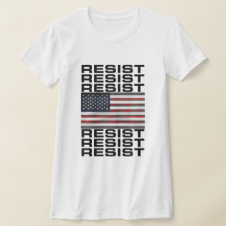 Camiseta Resistir con la bandera estadounidense