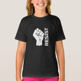 Camiseta Resistir con puño - en blanco 0002