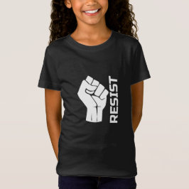 Camiseta Resistir con puño - en blanco 0002