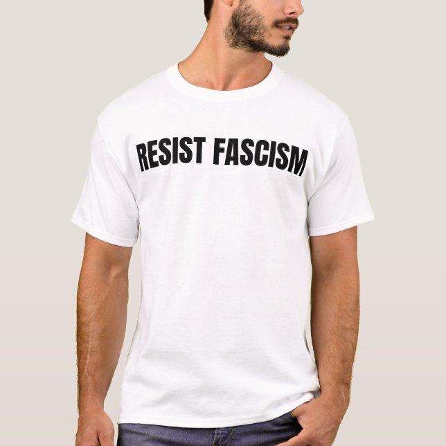 Camiseta Resistir el fascismo (Anverso)