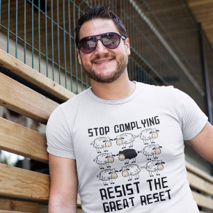 Camiseta Resistir el gran reinicio conservador