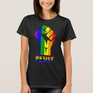 Camiseta Resistir El Orgullo Lgbt Amar A La Lágrima De Shir