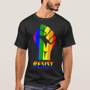 Camiseta Resistir El Orgullo Lgbt Amar A La Lágrima De Shir