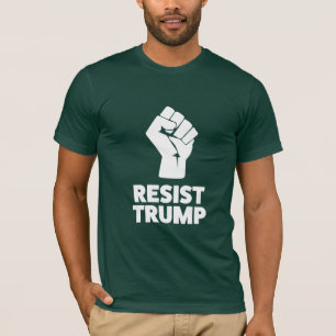 Camiseta Resistir el puño solidario de Trump