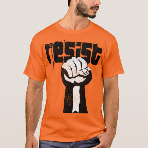 Camiseta Resistir la poderosa manifestación de protesta pol