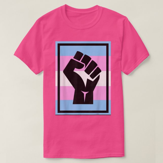 Camiseta Resistir la primera bandera transgénero Trans Orgu (Diseño del anverso)