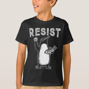 Camiseta Resistir la protesta política del pingüino