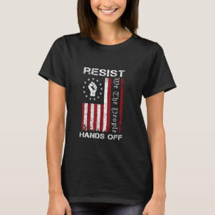 Camiseta Resistir las manos fuera de la protesta Medicare d
