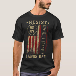 Camiseta Resistir las manos fuera de la seguridad social Me