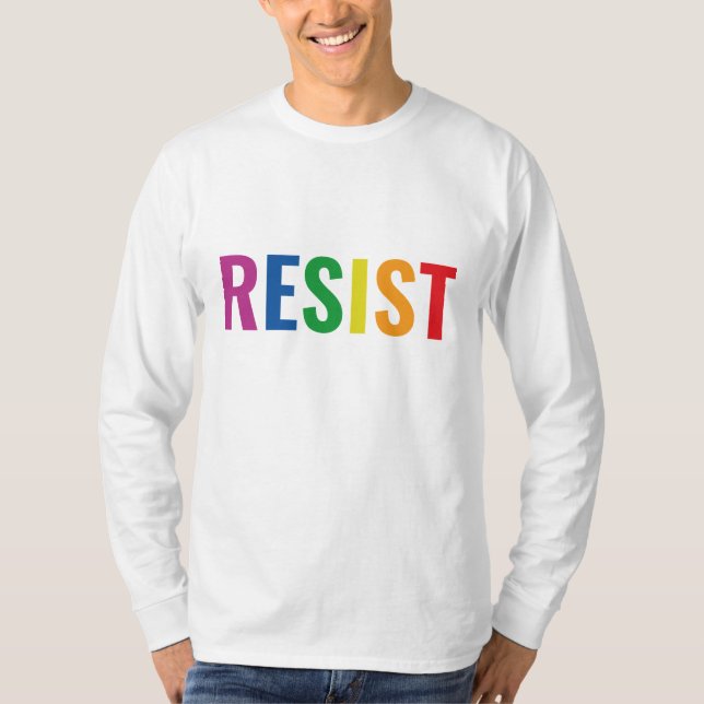 Camiseta Resistir LGBT (Anverso)