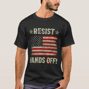 Camiseta Resistir manos fuera protesta Seguridad Social Med