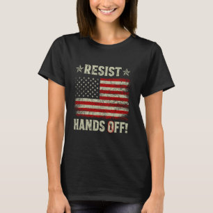 Camiseta Resistir manos fuera protesta Seguridad Social Med