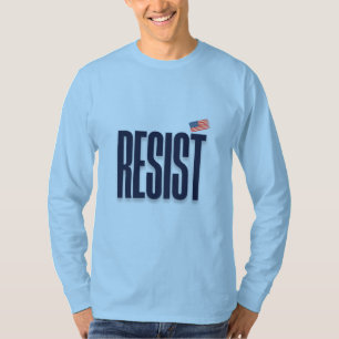 Camiseta RESISTIR pequeña bandera estadounidense - Declarac