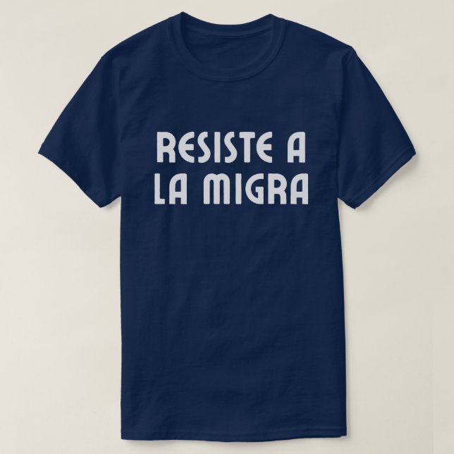Camiseta Resistir Protesta en Español de ICE (Diseño del anverso)