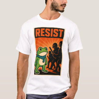 Camiseta resistir rana, resistencia de rana, rana de portla