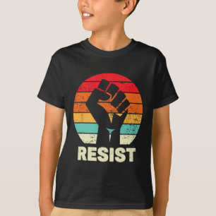 Camiseta Resistirse A La Igualdad Retro De Puños Y Liberars
